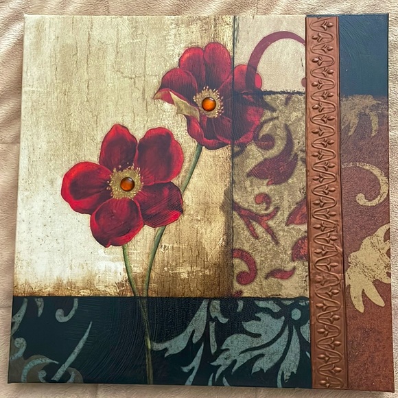 12 x 12 Poppy Floral Wall Art Hobby Lobby - Picture 1 of 9